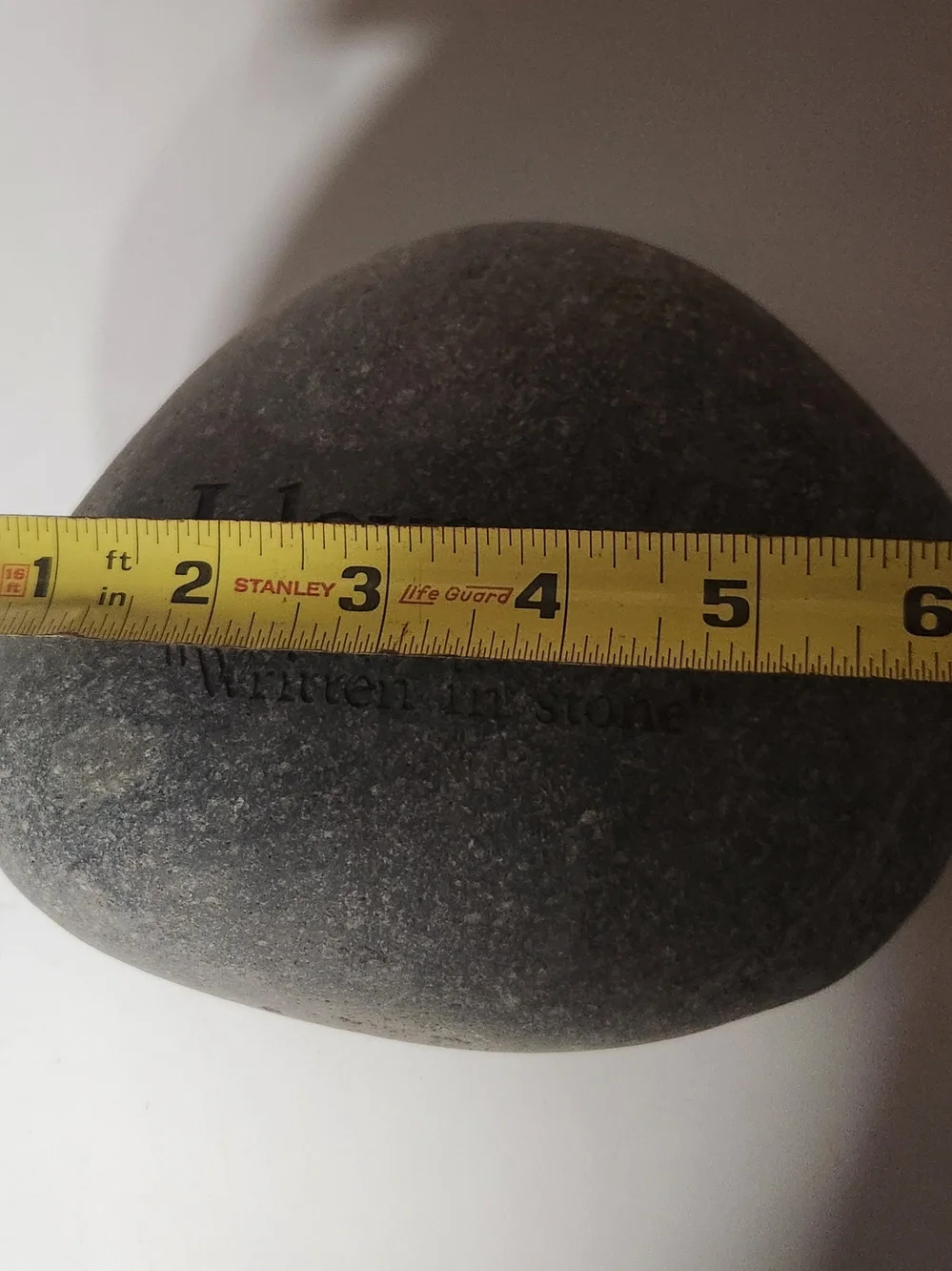 I Love You Engraved River Stone - Gray